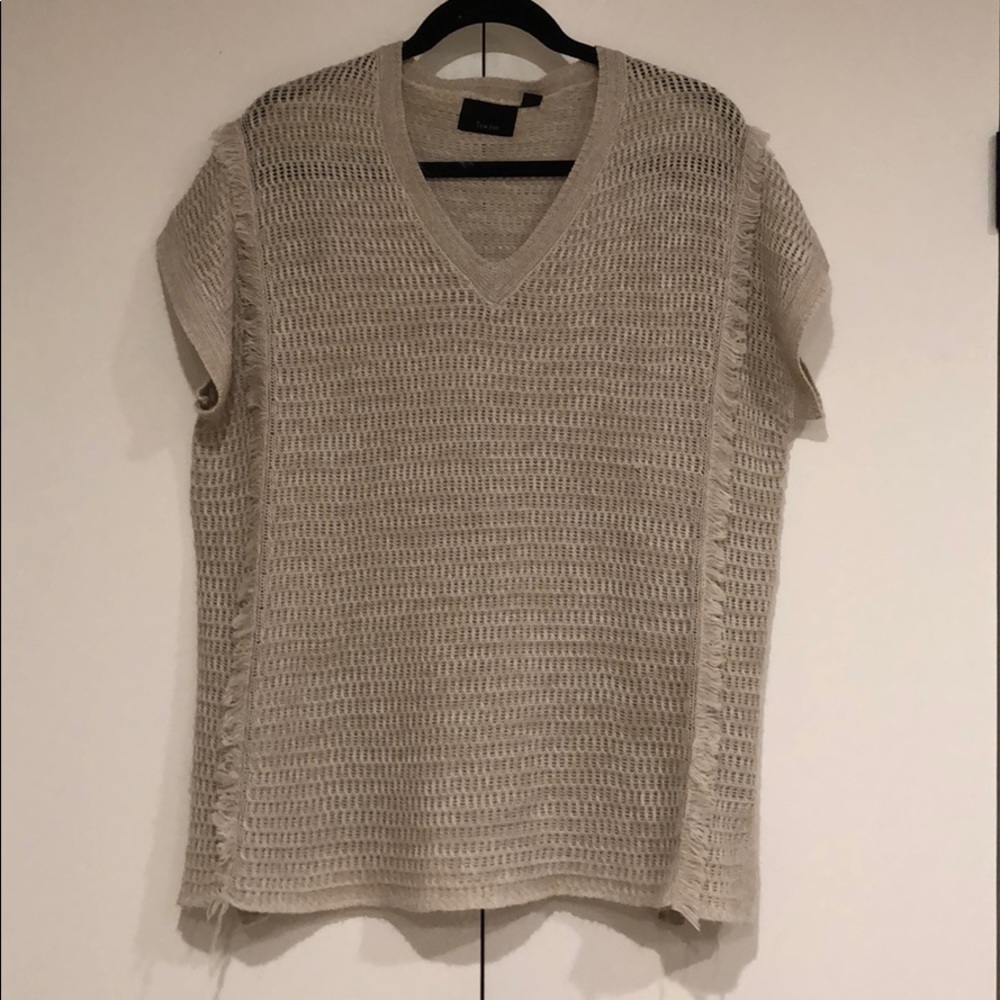 Lumiere open knit sweater blouse